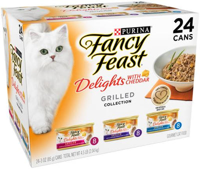 Fancy Feast Delights Cheddar Variety Cat 24 / 3 oz