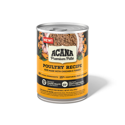 Acana Premium Pùté Canned Dog Food Poultry 12ea/12.8 oz 064992723798