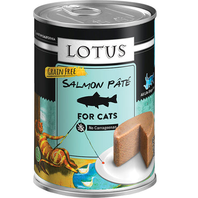 Lotus Cat Grain Free Salmon Pate 12.5oz 12 Pack {L+x}