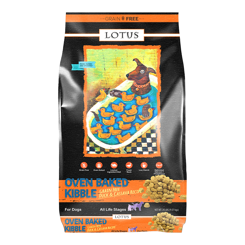 Lotus Dog Adult Grain Free Duck Cassava 20lb {L-x}