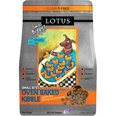 Lotus Dog Small Bite Duck Formula 4lb {L-x}