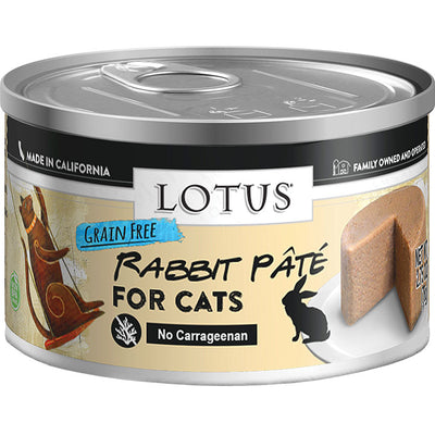 Lotus Cat Pate Grain Free Rabbit 2.75oz / 24 pk {L+x}