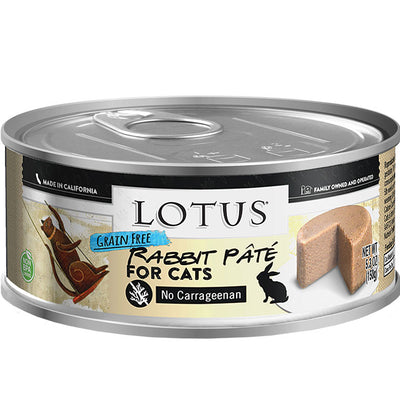 Lotus Cat Pate Grain Free Rabbit 5.3oz / 24 pk {L+x}