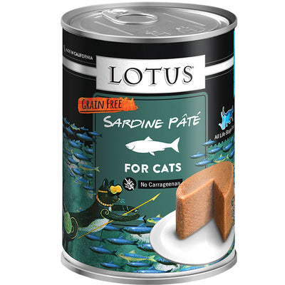 Lotus Cat Pate Grain Free Sardine 12.5oz / 12 pk {L+x}