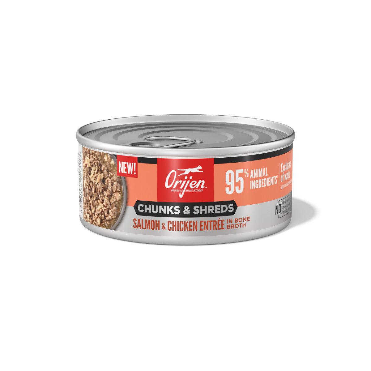 Orijen Chunks & Shreds Canned Cat Food Salmon & Chicken Entrée 12ea/5.5 oz 064992726188
