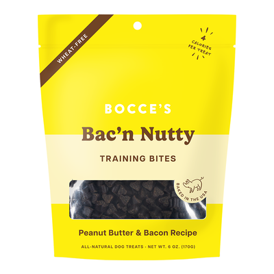 Bocces Dog Train Bacon Nutty 6oz{L+x}