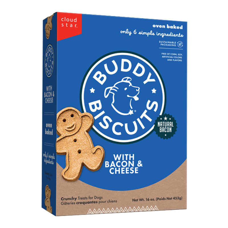 Cloud Star Original Buddy Biscuits Bacon & Cheese 16 oz. {L+1x}