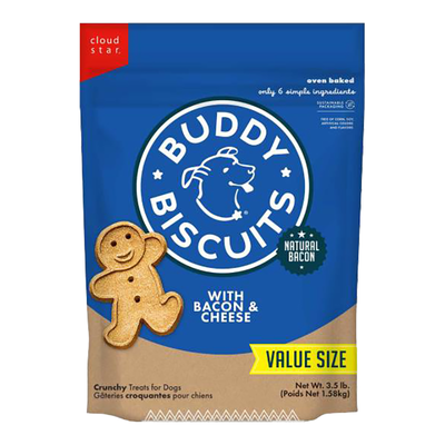 Cloud Star Buddy Biscuits Bacon/Cheese 3.5lb {L+1x}