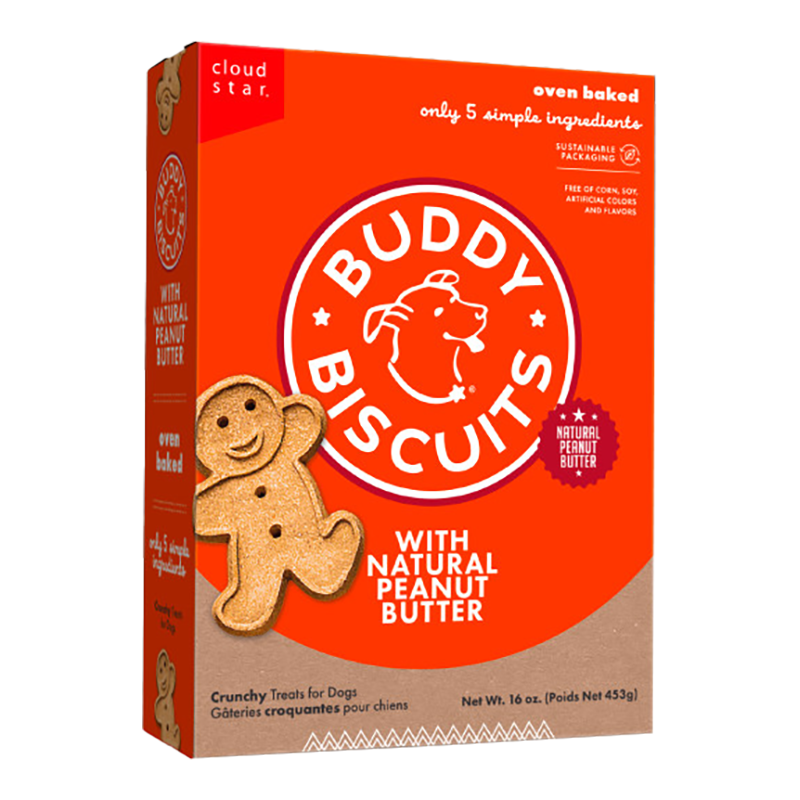 Cloud Star Original Buddy Biscuits Peanut Butter 16 oz. {L+1x}