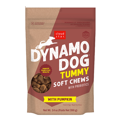 Cloud Star Dynamo Dog Functional Treats: Tummy - Pumpkin & Ginger 14 oz. {L+ 1x} 938096