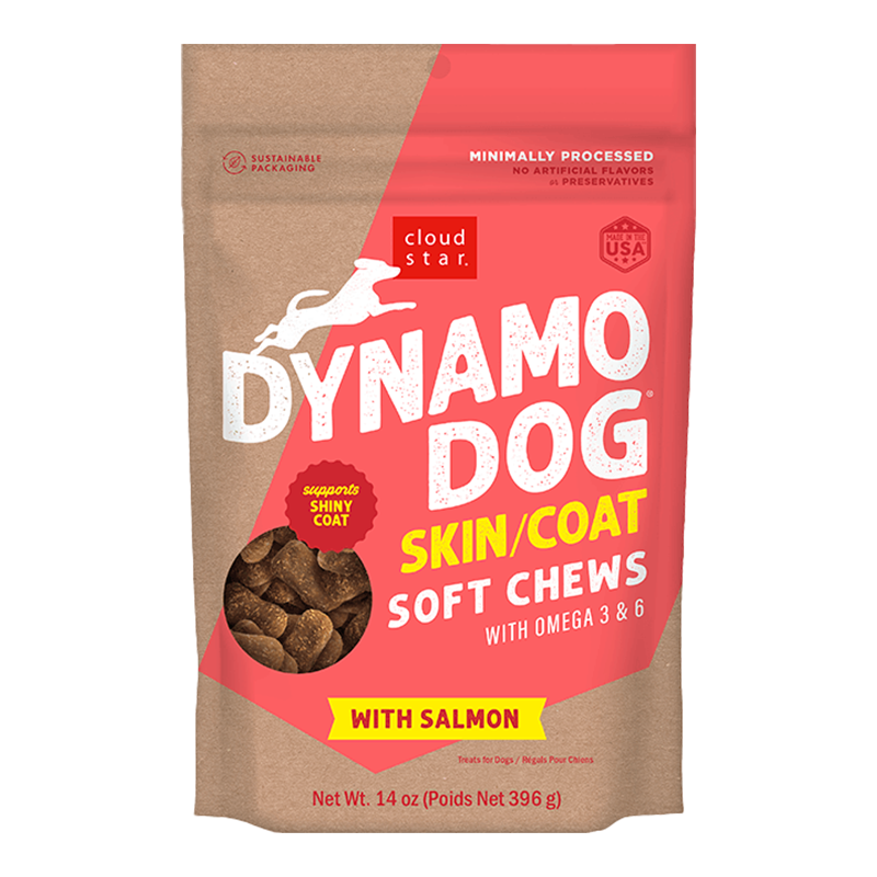 Cloud Star Dynamo Dog Skin & Coat - Salmon 14 oz. {L+1x}