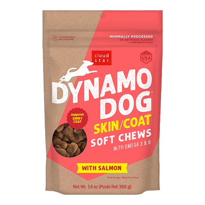 Cloud Star Dynamo Dog Skin & Coat - Salmon 14 oz. {L+1x}