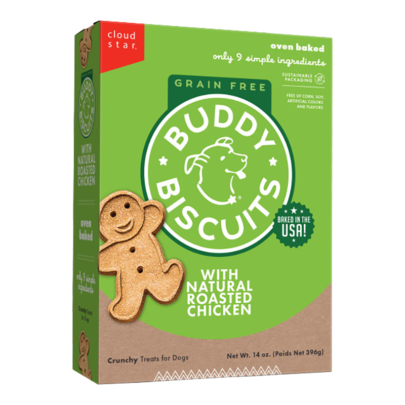 Cloud Star Grain Free Oven Baked Buddy Biscuits Chicken 14 oz. {L+1x}