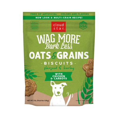 Wag More Bark Less Original Oven Baked Treats with Chicken and Carrots 3lb {L+1x}