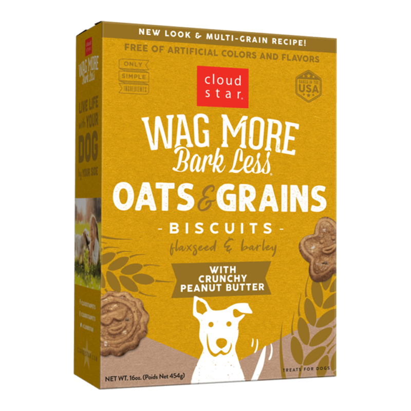 Wag More Bark Less Original Oven Baked Treats with Crunchy Peanut Butter 16Z {L+1x} 938081