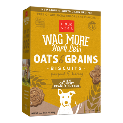 Wag More Bark Less Original Oven Baked Treats with Crunchy Peanut Butter 16Z {L+1x} 938081
