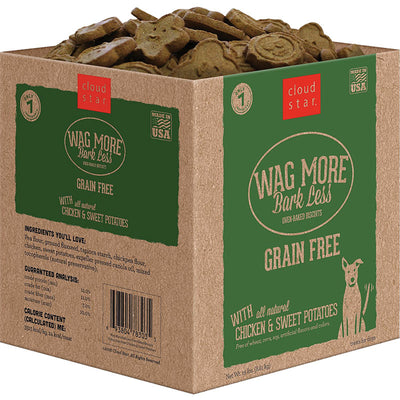 Cloud Star Wag More Bark Less Oven Baked Dog Treats Chicken & Sweet Potatoes 19lb {L-1x} 938157