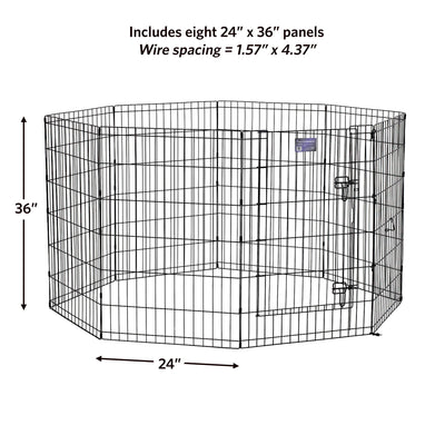 Midwest Contour Exercise Pen Blk 36"{L-1} 277343