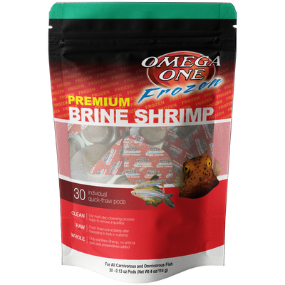 Omega One Frozen Premium Brine Shrimp Quick Thaw Pods 4 oz SD-5 698220700208
