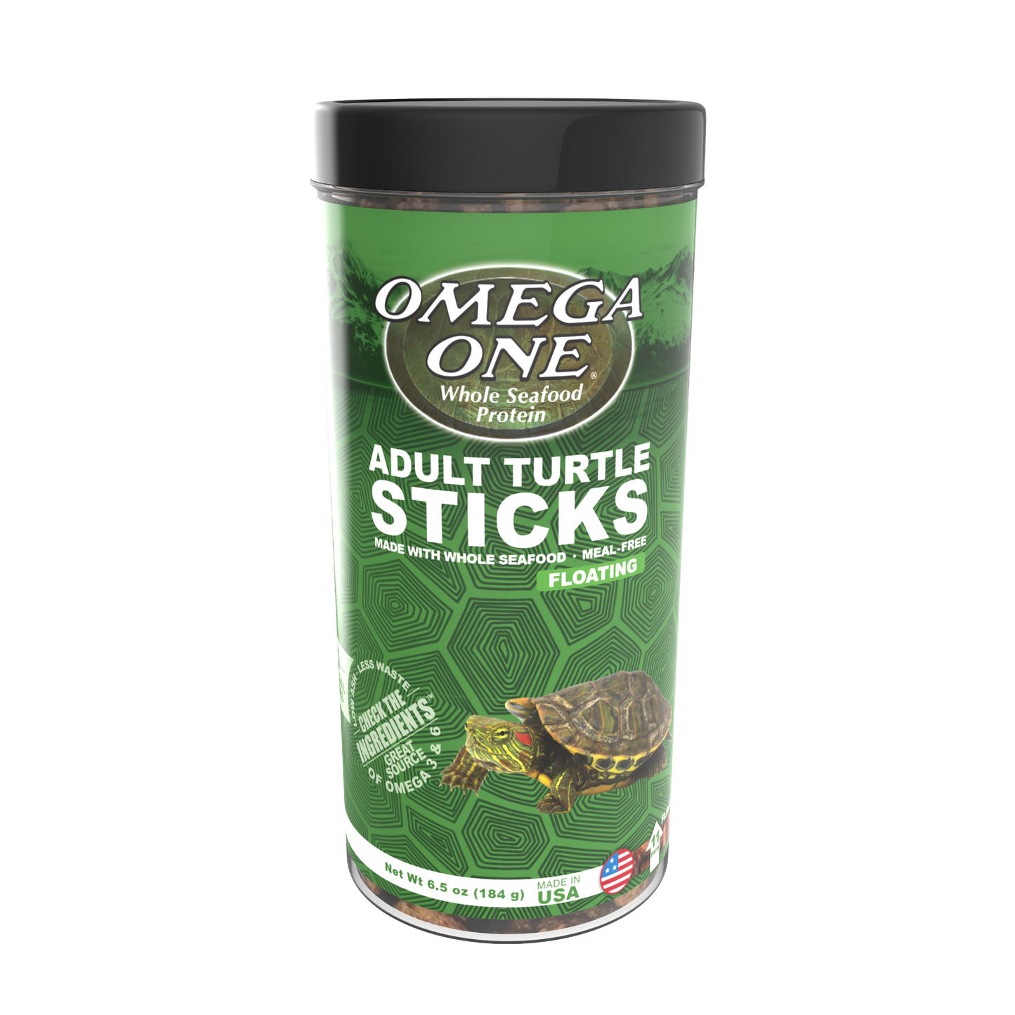 Omega One Adult Turtle Stick Food 6.5 oz 698220034143