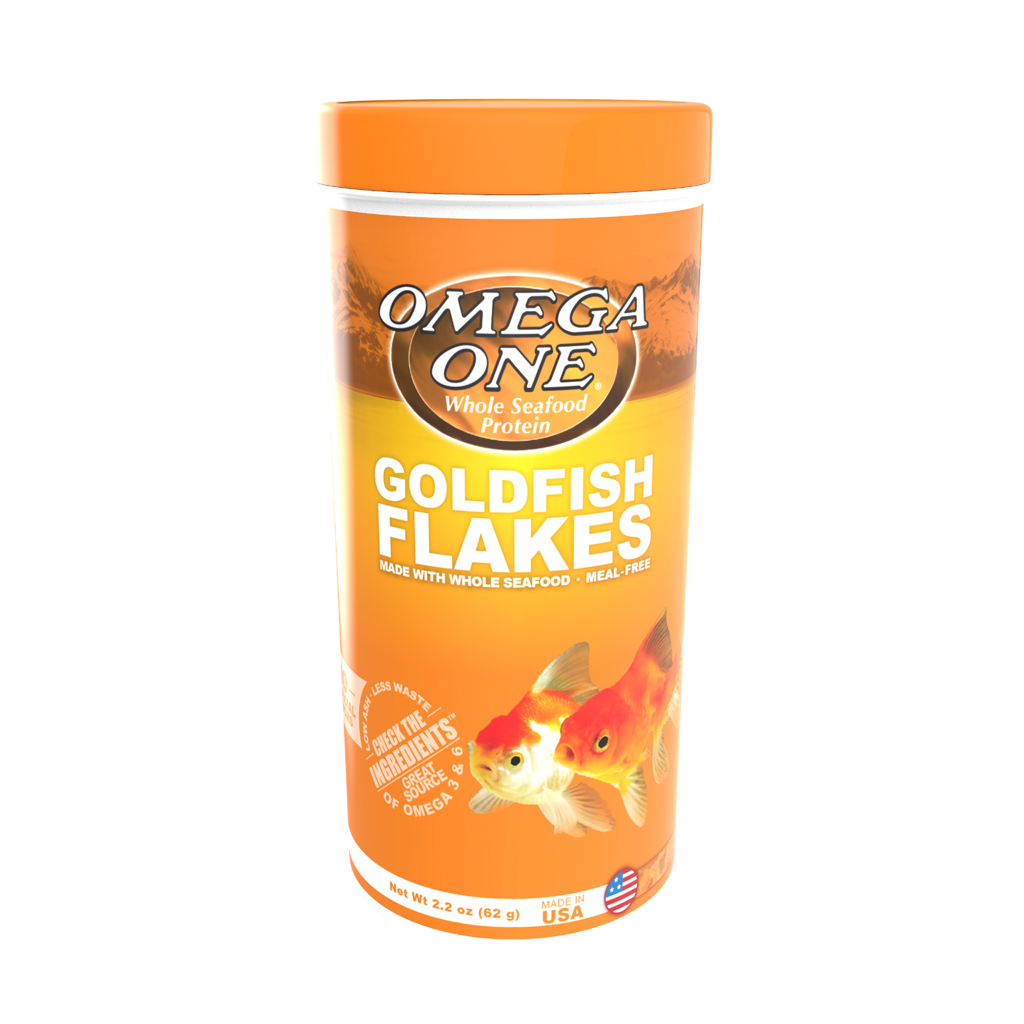 Omega One Goldfish Flakes Fish Food 2.2 oz 698220014619