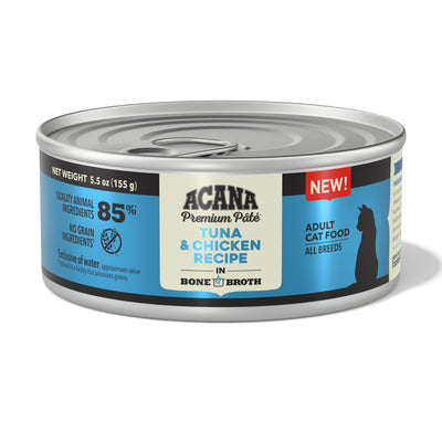 Acana Premium Pùté Canned Cat Food Tuna & Chicken 12ea/5.5 oz 064992721817