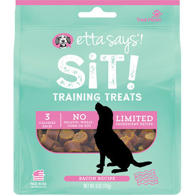 Etta Says Dog Sit Training Bacon 6oz {L+x}