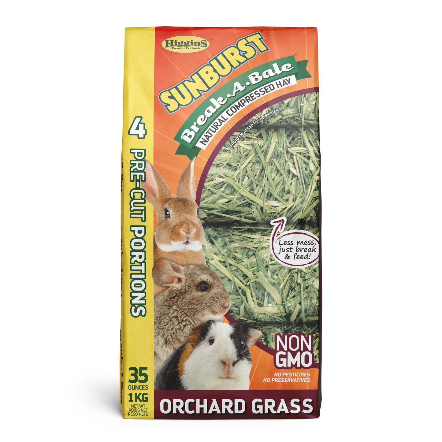 Higgins Sunburst Break-A-Bale Orchard Grass 35oz {L+1}466049