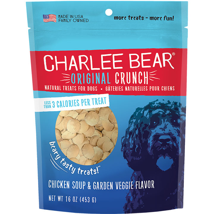 Charlee Bear Chicken Soup & Garden Vegetable - Dog Treats - 16oz. {L+x}