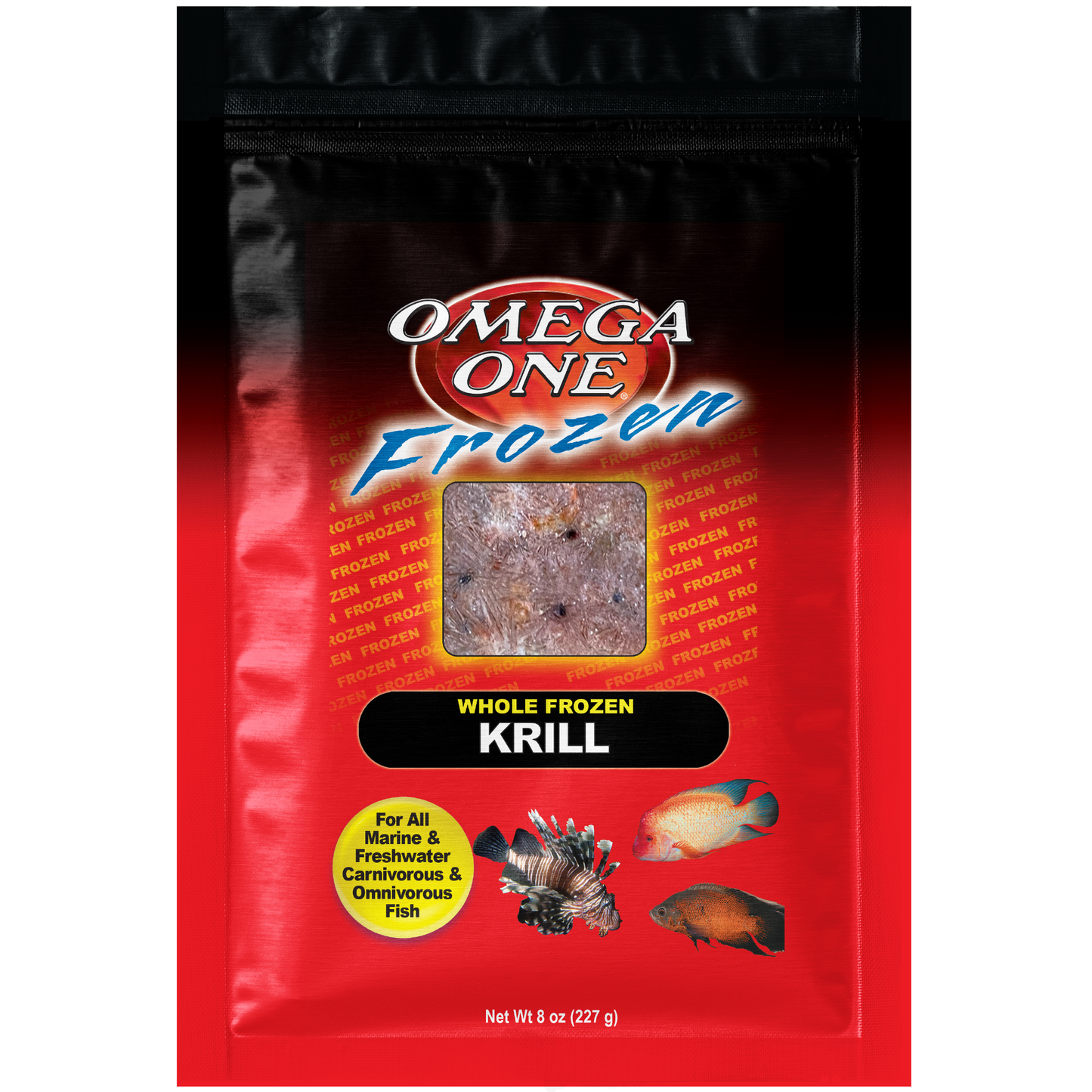 Omega One Whole Frozen Krill Fish Food 8 oz SD-5 098220063417