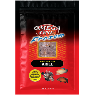 Omega One Whole Frozen Krill Fish Food 8 oz SD-5 098220063417