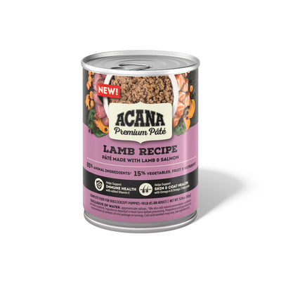 Acana Premium Pùté Canned Dog Food Lamb 12ea/12.8 oz 064992723828