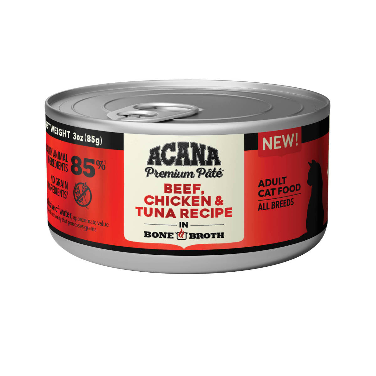 Acana Premium Pâté Canned Cat Food Beef, Chicken & Tuna 24ea/3 oz 064992719296