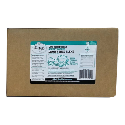 My Perfect Pet Dog Frozen Low Phosphorus Lamb Adult 15lb / 30 ct