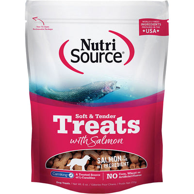 Nutrisource Dog Soft Tender Treat Salmon 6oz {L+1x}