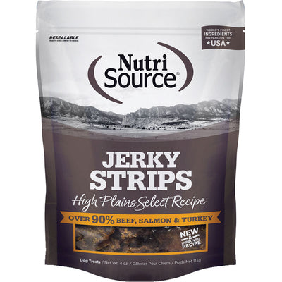 NutriSource High Plains Jerky Treats for Dogs 4oz{L+x}