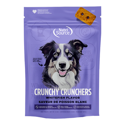 Nutrisource Dog Grain Free Crunchy Crunchers Whitefish 14oz{L+1x}