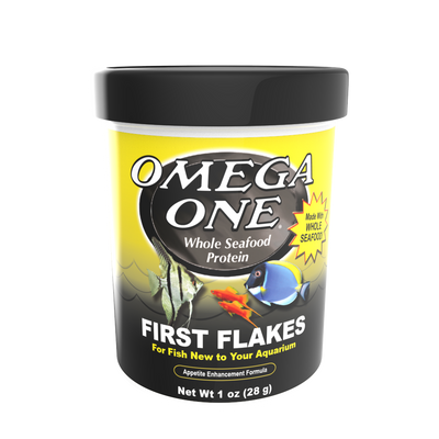 Omega One First Flakes Fish Food 1 oz 698220013414
