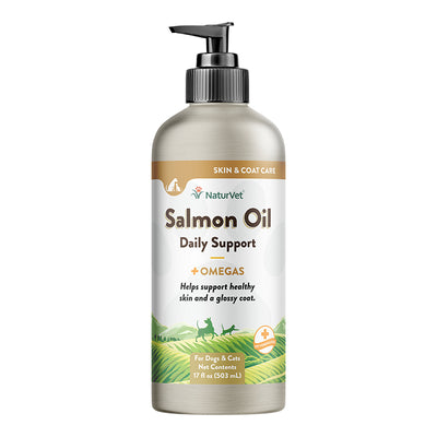 naturvet Dog Cat Salmon Oil With Pump 17oz
