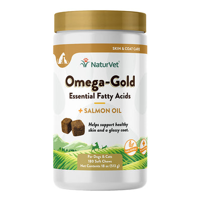 NaturVet Omega Gold Chews 180 ct