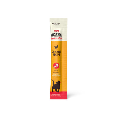 Acana Lickables Healthy Digestion Cat Treats Chicken 2.5 oz 064992725716