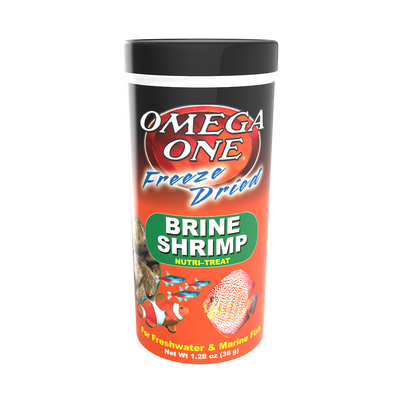 Omega One Freeze Dried Brine Shrimp Fish Food 1.28 oz 698220004214