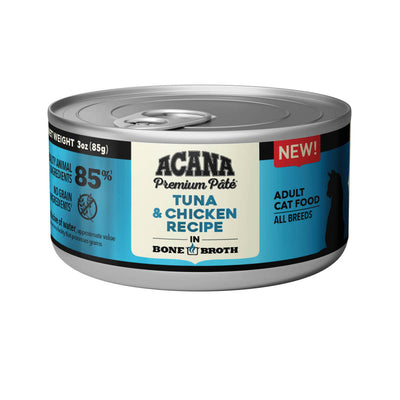 Acana Premium Pùté Canned Cat Food Tuna & Chicken 24ea/3 oz 064992719326