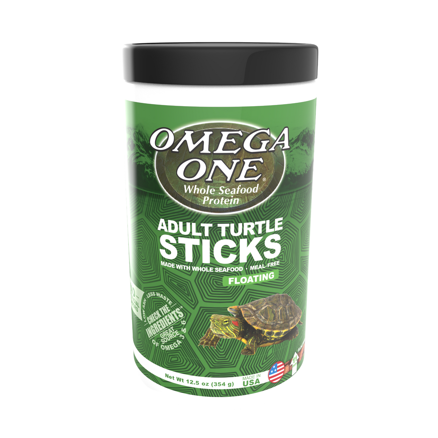Omega One Adult Turtle Stick Food 12.5 oz 698220035140