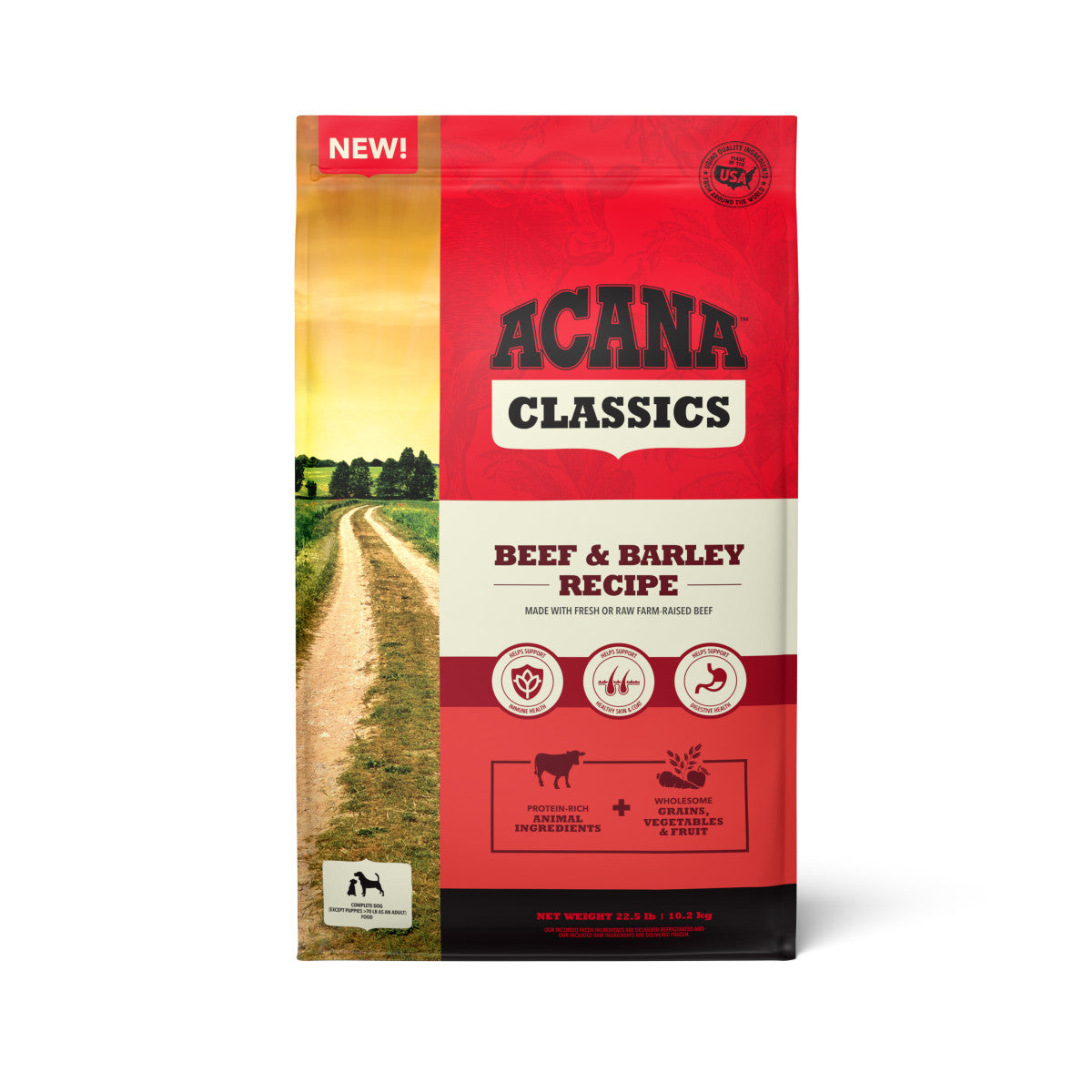 Acana Classics Dry Dog Food Beef & Barley 22.5 lb 064992724870