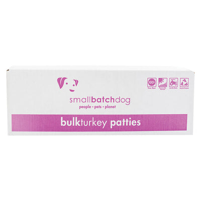 smallbatch Dog Frozen Patties - Turkey 18lb {L-x} SD-5
