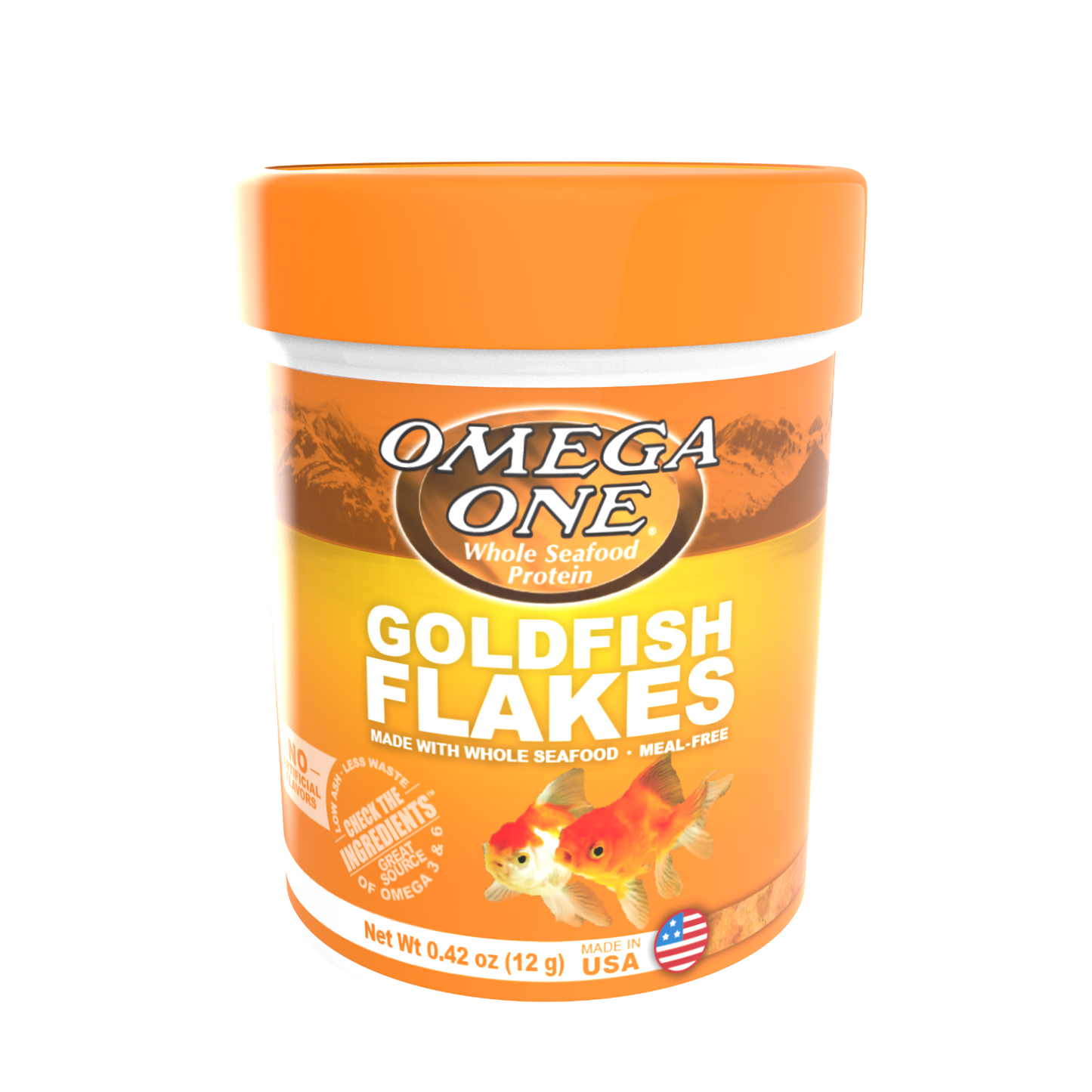 Omega One Goldfish Flakes Fish Food .42 oz 698220012615