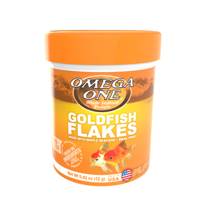 Omega One Goldfish Flakes Fish Food .42 oz 698220012615