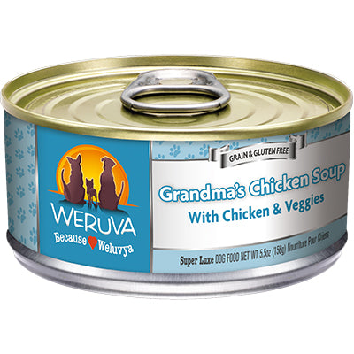 Weruva Grandma's Chicken Soup Can Dog 5.5oz/24 ct {L-x}