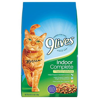 9Lives Indoor Cat Complete Dry Food 4/3.15lb799821 {L - 1}